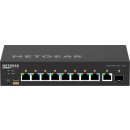 NETGEAR AV Line M4250-9G1F-PoE+ - Switch - L3 - managed - 8 x 10/100/1000 (8 PoE+) + 1 x 10/100/1000 + 1 x Gigabit SFP - Seite-zu-Seite-Luftstrom - an Rack montierbar - PoE+ (110 W)