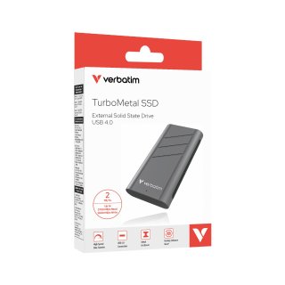 Verbatim TurboMetal SSD 2TB USB4 r/w 3700/3600 MB/s 32022