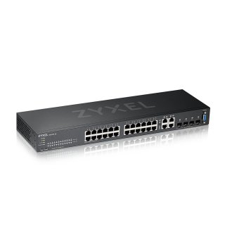 Zyxel GS2220-28 - Switch - managed - 24 x 10/100/1000 + 4 x Kombi-Gigabit-SFP - an Rack montierbar