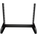 StarTech RK8OD Desktop Rack (8 HE - 2 Post Open Frame Rack) Schwarz