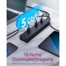 ICY BOX IB-AC6113 - Hub - 13 x SuperSpeed USB 3.0