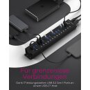 ICY BOX IB-HUB1717-U3 - Hub - 17 x USB 3.2 Gen 1