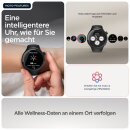 moto watch, Smartwatch schwarz, mit schwarzem Silikon-Armband