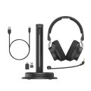 Hama BT-900, Verkabelt & Kabellos, B&uuml;ro/Callcenter, 20 - 20000 Hz, 470 g, Kopfh&ouml;rer, Schwarz