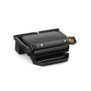 TEFAL OptiGrill + GC717810, Schwarz, Rechteckig, Tasten,...