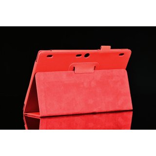 Tasche für Lenovo Tab 2 A10-70F 10.1 Zoll Schutz Hülle Flip Tablet Cover Case A10-70L (Rot)