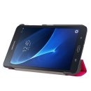Tasche für Samsung Galaxy Tab A SM-T280 7.0 Zoll Schutz Hülle Flip Tablet Cover Case T285 (Pink)