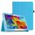 Hülle für Samsung Galaxy Tab 4 SM-T530 10.1 Zoll Schutzhülle Etui Tablet Tasche Smart Cover T531 T535 (Hellblau)