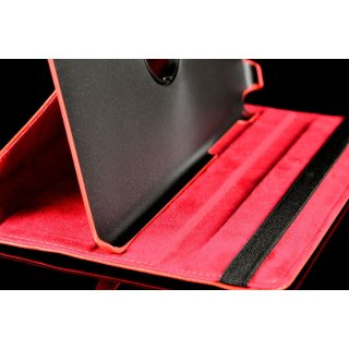 Hülle für Samsung Galaxy Tab A SM-T550 T551 T555 9.7 Zoll Schutzhülle Etui Tablet Tasche Smart Cover (Rot)