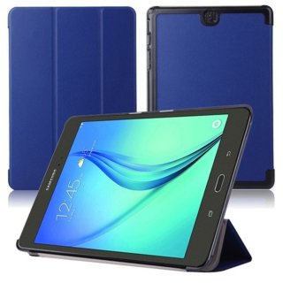 Hülle für Samsung Galaxy Tab A SM-T550 T551 T555 9.7 Zoll Schutzhülle Etui Tablet Tasche Smart Cover (Blau)