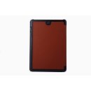 Tasche für Samsung Galaxy Tab A SM-T550 T551 T555 9.7 Zoll Case Stand Slim Flip (Braun)