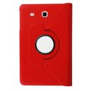 Hülle für Samsung Galaxy Tab E SM-T560 T561 9.6 Zoll Schutzhülle Etui Tablet Tasche Smart Cover Book Cover Folio Skin (Rot)