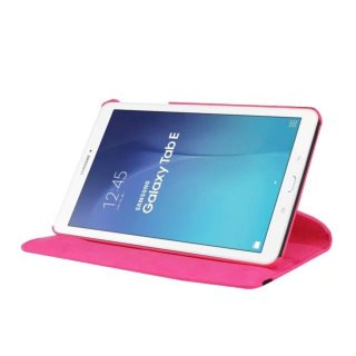 Hülle für Samsung Galaxy Tab E SM-T560 T561 9.6 Zoll Schutzhülle Etui Tablet Tasche Smart Cover Book Cover Folio Skin (Pink)