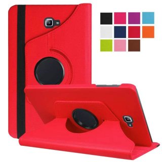 Tasche für Samsung Galaxy Tab A SM-T580 SM-T585 10.1 Zoll Schutz Hülle Flip Tablet Cover Case (Rot)