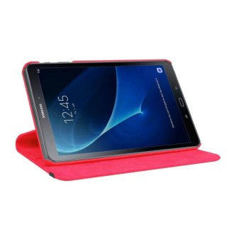 Tasche für Samsung Galaxy Tab A SM-T580 SM-T585 10.1 Zoll Schutz Hülle Flip Tablet Cover Case (Rot)