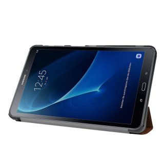 Schutzhülle für Samsung Galaxy Tab A SM-T580 SM-T585 10.1 Zoll Smart Slim Case Book Cover Stand Flip (Braun)