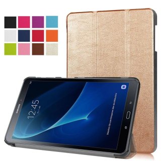 Tasche für Samsung Galaxy Tab A 10.1 SM-T580 T585 Zoll Schutz Hülle Flip Tablet Cover Case (Farbe: gold)