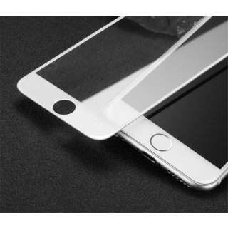 Schutzglas Folie für Apple Iphone 7 Plus 5.5 Display Schutz 9H Schutzglas Smartphone (Weiß)