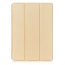 Smart Cover Hülle für Apple iPad 2017 2018 9,7 Schutzhülle Flip Case aufstellbare Tasche Bookstyle Design + GRATIS Stylus Touch Pen (Farbe: gold)