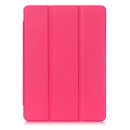 Smart Cover Hülle für Apple iPad 2017 2018 9,7 Schutzhülle Flip Case aufstellbare Tasche Bookstyle Design + GRATIS Stylus Touch Pen (Hotpink)