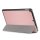 Smart Cover Hülle füres Apple iPad 2017 2018 9,7 Schutzhülle Flip Case aufstellbare Tasche Bookstyle Design + GRATIS Stylus Touch Pen (Rosa)