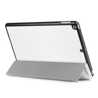 Smart Cover Hülle füres Apple iPad 2017 2018 9,7 Schutzhülle Flip Case aufstellbare Tasche Bookstyle Design + GRATIS Stylus Touch Pen (Weiß)