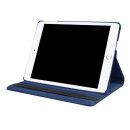 Schutzhülle für Apple iPad 2017 9.7 Zoll drehbares aufstellbares Cover Bookstyle Case Hülle (Blau)