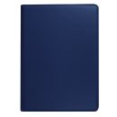 Schutzhülle für Apple iPad 2017 9.7 Zoll drehbares austellbares Cover Bookstyle Case Hülle (Blau)