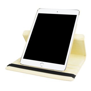 Schutzh&uuml;lle f&uuml;r Apple iPad 2017 9.7 Zoll drehbares aufstellbares Cover Bookstyle Case H&uuml;lle (Gold)