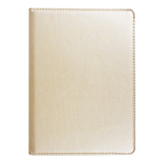Schutzhülle für Apple iPad 2017 9.7 Zoll drehbares austellbares Cover Bookstyle Case Hülle (Gold)