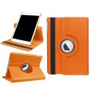 Schutzhülle für Apple iPad 2017 9.7 Zoll drehbares aufstellbares Cover Bookstyle Case Hülle (Orange)