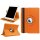 Schutzhülle für Apple iPad 2017 9.7 Zoll drehbares aufstellbares Cover Bookstyle Case Hülle (Orange)