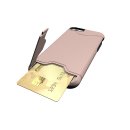Schutzhülle für Apple iPhone 6 Plus 5.5 Zoll aufstellbares Hardcase mit Kartenfach Schutzcover (Bronze)