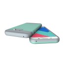 Schutzhülle für Samsung Galaxy A7 2017 5.7 Zoll SM-A700F Schutzcover aufstellbares Hardcase mit Kartenfach (Grün)