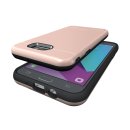 Schutzhülle für Samsung Galaxy J7 2017 5.5 Zoll SM-J710FN Schutzcover aufstellbares Hardcase mit Kartenfach (USA VERSION)