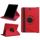Schutzhülle für Samsung Tab S3 9.7 Zoll Cover T820 / T825 Hardcase aufstellbar und um 360 Grad drehbares Case Tasche Hülle (Rot) + GRATIS Stylus Touch Pen