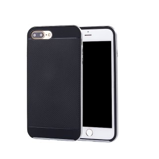 Case für Apple iPhone 7 Plus 5.5 Zoll Schutzcover aufstellbares Mobiltelefon Hardcase (Silber)