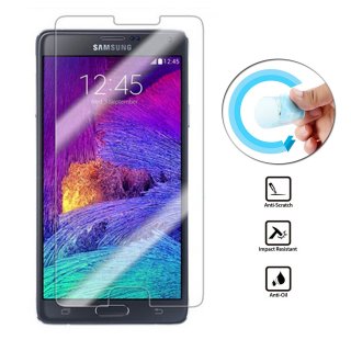 Screen Protector f&uuml;r Samsung Galaxy Note 4 biegsam Splitterfrei Display Schutz 9H Smartphone passend zu Modell SM-N910F