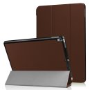 Tabletschutz für Apple iPad Pro 2017 und iPad Air 3 2019 10.5 Zoll Ultra Slim Cover Hardcase aufstellbar und Wake & Sleep Funktion (Braun)