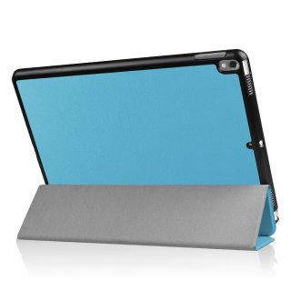 Schutzhülle für Apple iPad Pro 2017 und iPad Air 3 2019 10.5 Zoll Ultra Slim Cover Hardcase aufstellbar und Wake & Sleep Funktion (Hellblau)