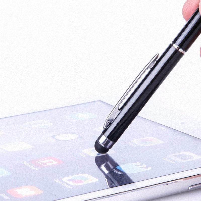 Touchpen Kugelschreiber 8er Set aus Bambus Smartphone Tablet Handy Eingabestift 