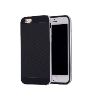 Case für Apple iPhone 7 4.7 Zoll Schutzcover aufstellbares Mobiltelefon Hardcase (Silber)