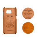 Schutzhülle für Samsung Galaxy S7 5.1 Zoll Hülle mit 2 Kartenfächern Hardcase in Kunstleder Soft Touch Handy Case
