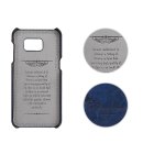 Hülle für Samsung Galaxy S7 Edge 5.5 Zoll Hülle mit 2 Kartenfächern Hardcase in Leder-Optik Soft Touch Handy Schutzhülle