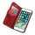 Handyhülle für Apple iPhone 7/8/SE2/SE3 4.7 Zoll aufklappbare Hülle Book Style Hardcase Cover in Leder-Optik verschließbare Handy Schutzhülle