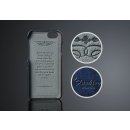 Hülle für Apple iPhone 7 Plus 5.5 Zoll Cover mit 2 Kartenfächern Hardcase in Leder-Optik Soft Touch Handy Schutzhülle