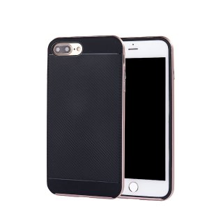 H&uuml;lle f&uuml;r Apple iPhone 8 Plus 5.5 Zoll Smartphone Schutz Hardcase Carbon-Optik