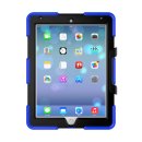 3in1 Outdoor Tabletschutz für Apple iPad 2017 9.7 Zoll stoßfestes Hardcase und Silikonrahmen Tablet Hybrid