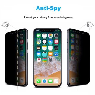 Anti-Spy Schutzglasfolie für Apple iPhone X/XS/11 Pro 5.8 Zoll mit Blickschutz
