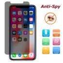 Anti-Spy Schutzglasfolie für Apple iPhone X/XS/11...